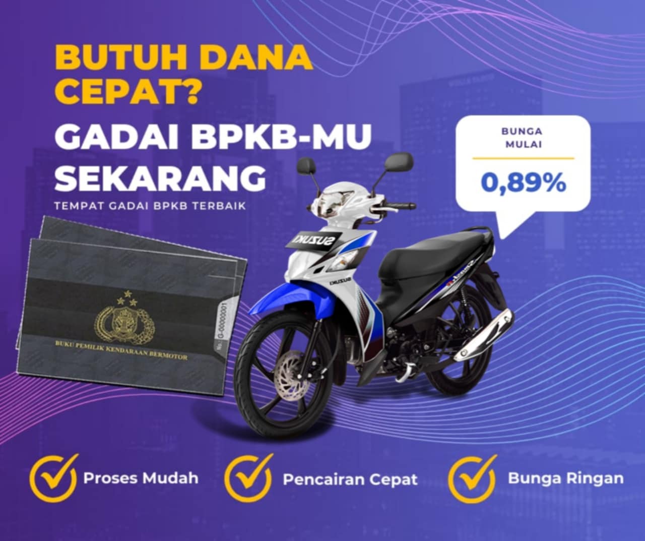 Kredit Jaminan Bpkb Motor Suzuki Smashtitan 110 Cw Dapat Dana Berapa? Seperti Ini Simulasinya