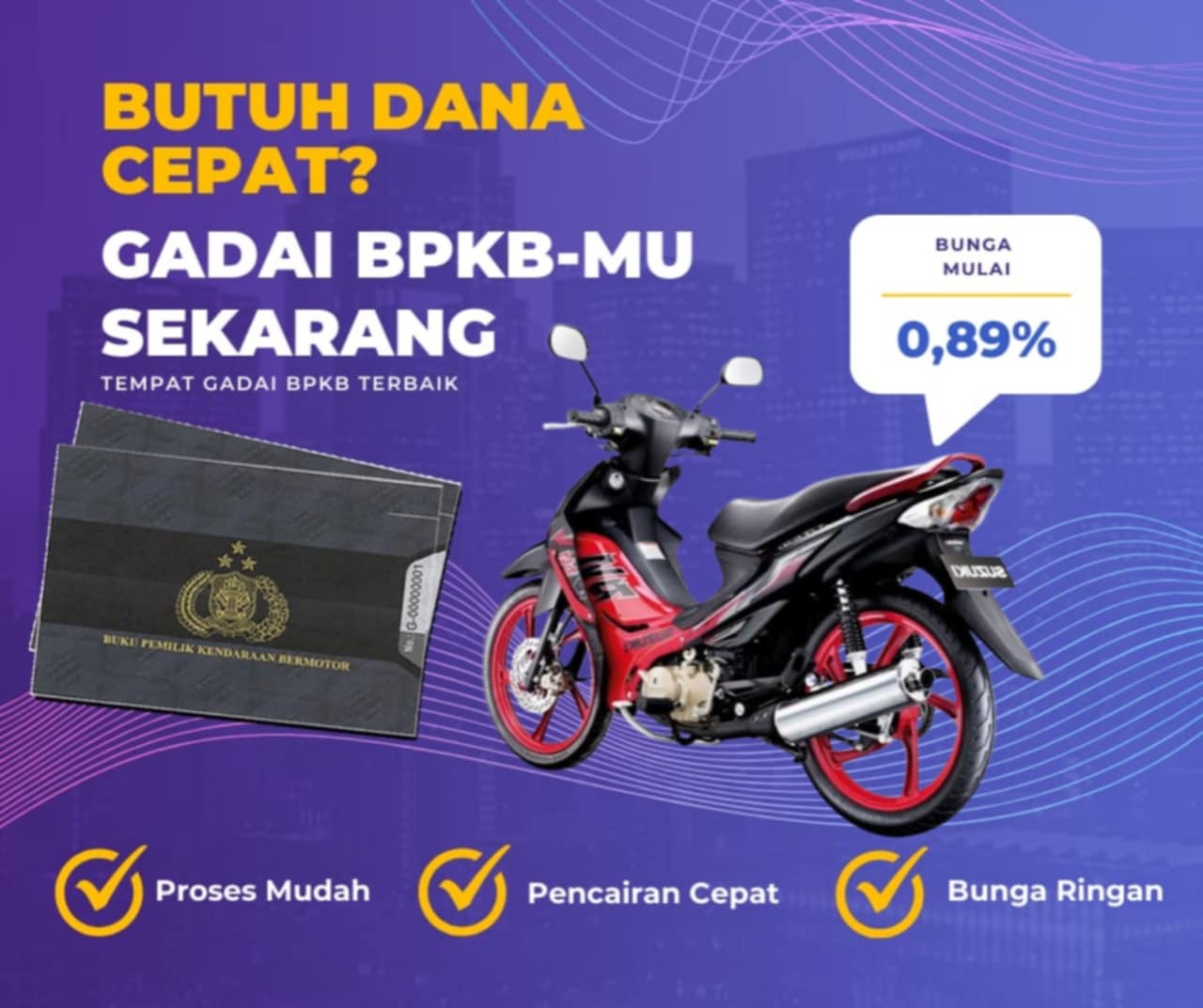 Kredit Jaminan Bpkb Motor Suzuki Smashtitan Blackfire Dapat Dana Berapa? Seperti Ini Simulasinya