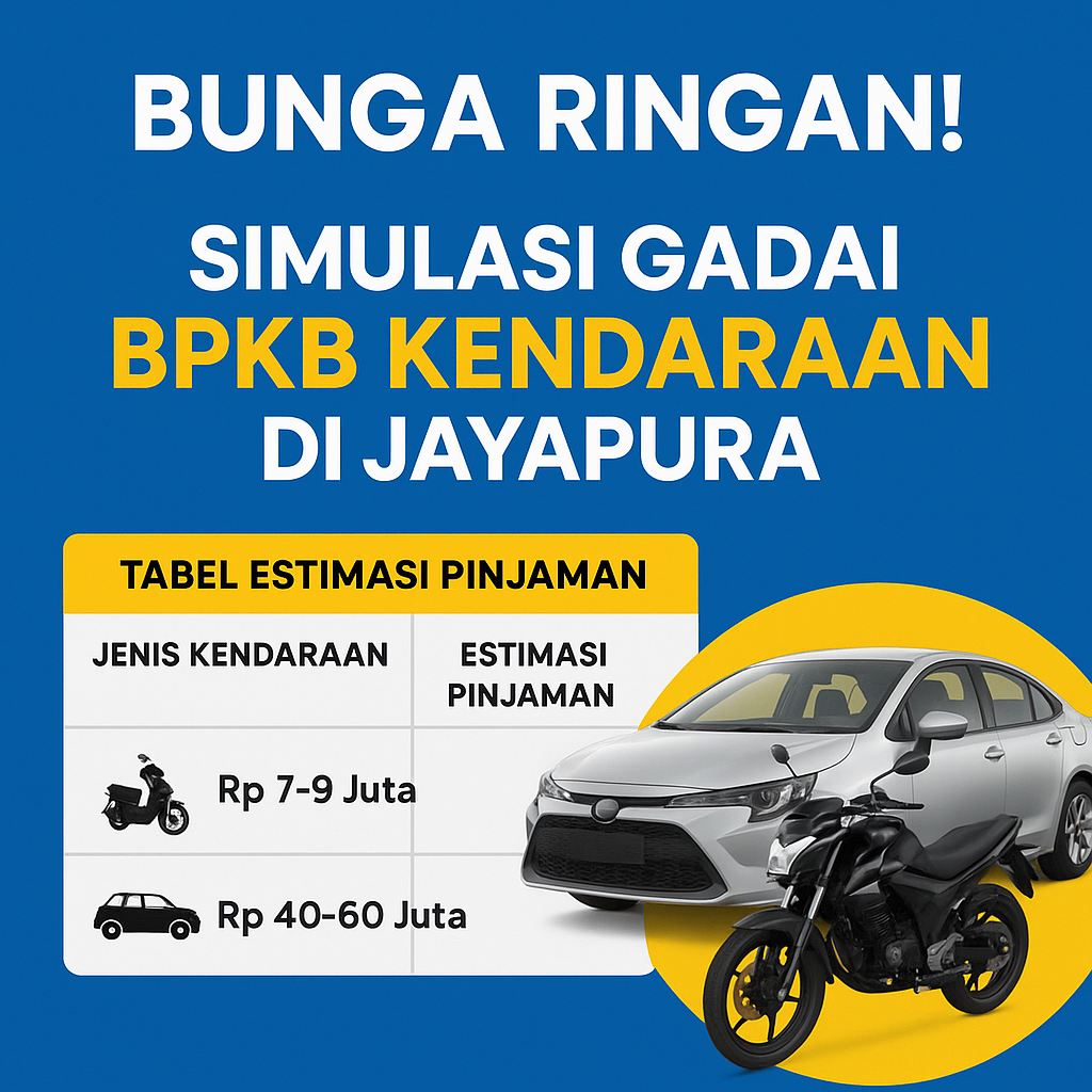 Simulasi dan Pengajuan Kredit BPKB Jayapura Tanpa Ribet