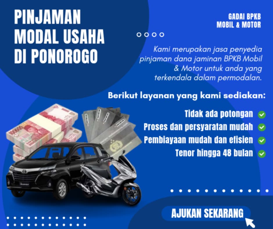 Pusat Kredit Jaminan Bpkb Di Ponorogo