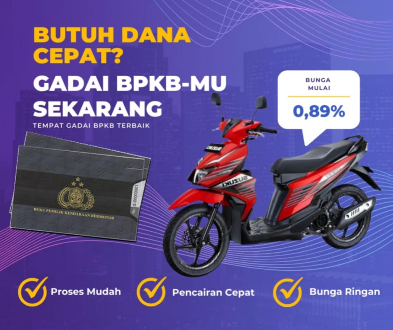 Kredit Jaminan Bpkb Motor Suzuki NexII 110 Dapat Dana Berapa? Seperti Ini Simulasinya