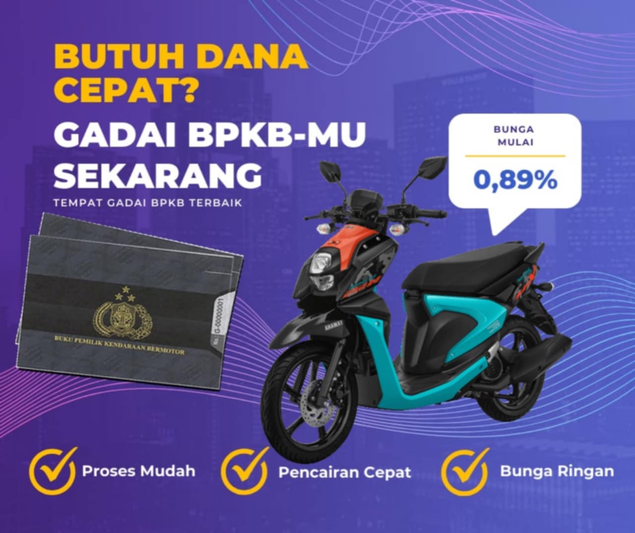 Kredit Jaminan Bpkb Motor Yamaha Xride 125 Dapat Dana Berapa? Seperti Ini Simulasinya