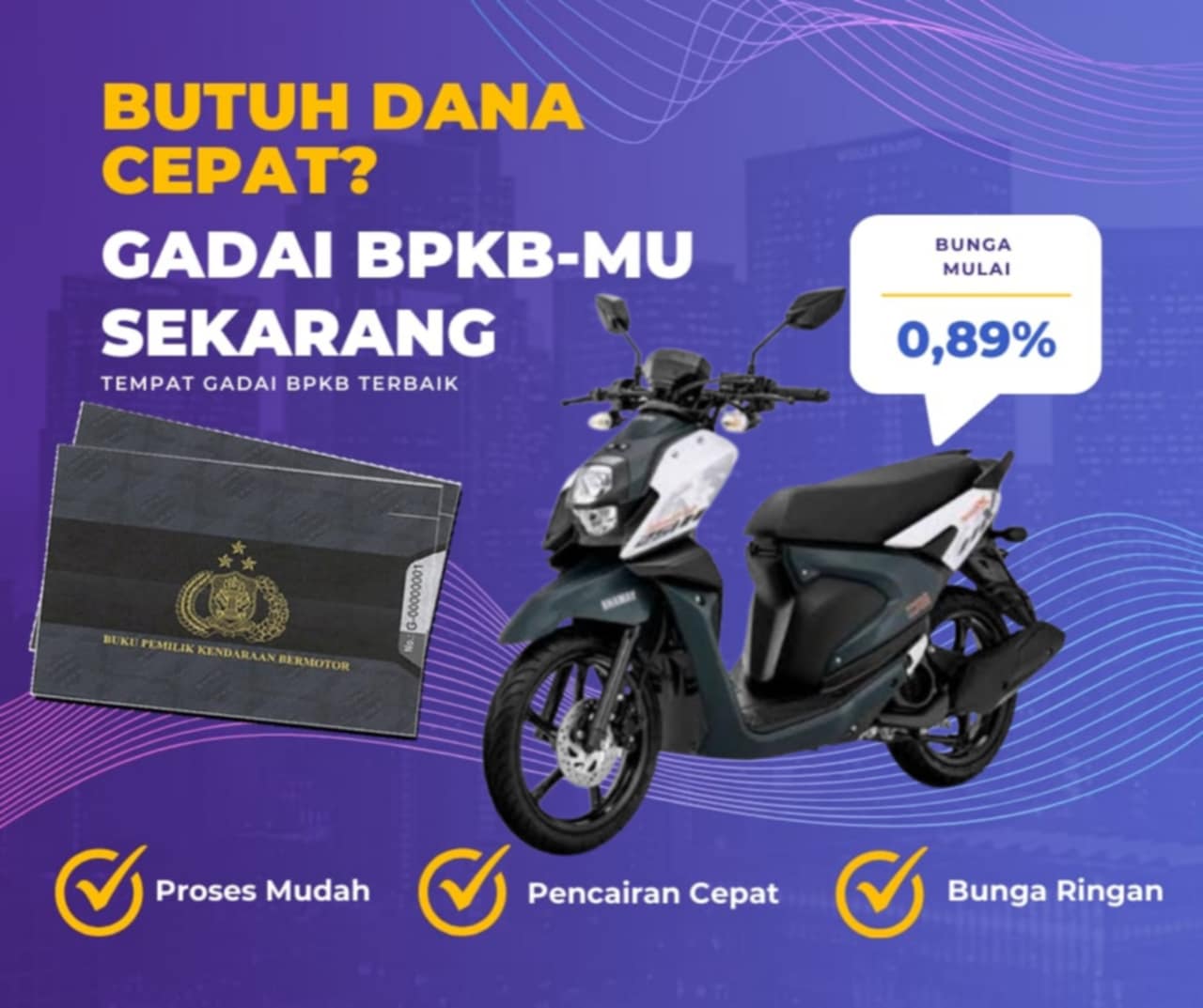 Kredit Jaminan Bpkb Motor Yamaha Xride Adventure Dapat Dana Berapa? Seperti Ini Simulasinya
