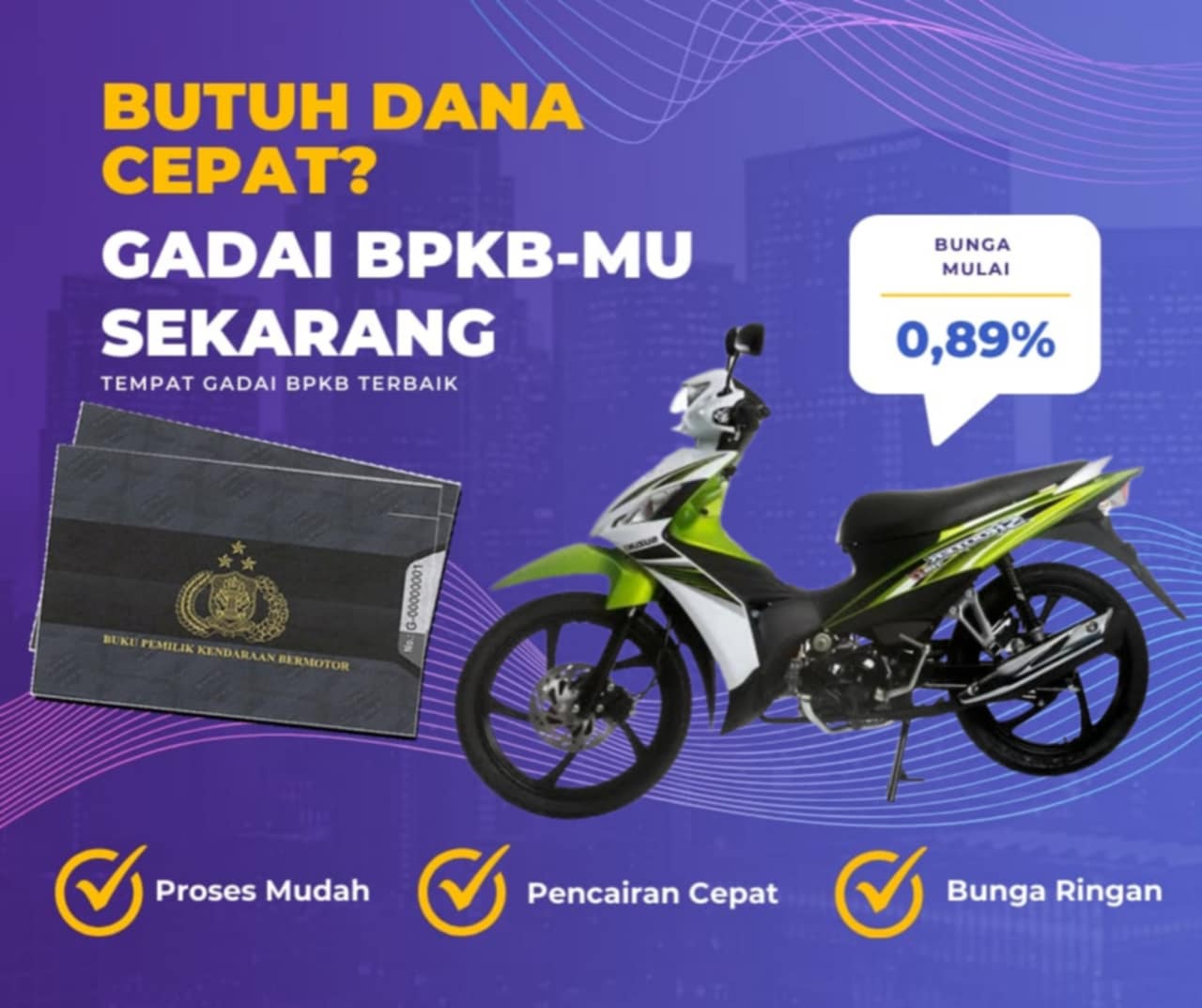 Kredit Jaminan Bpkb Motor Suzuki Shooter Lbp Dapat Dana Berapa? Seperti Ini Simulasinya
