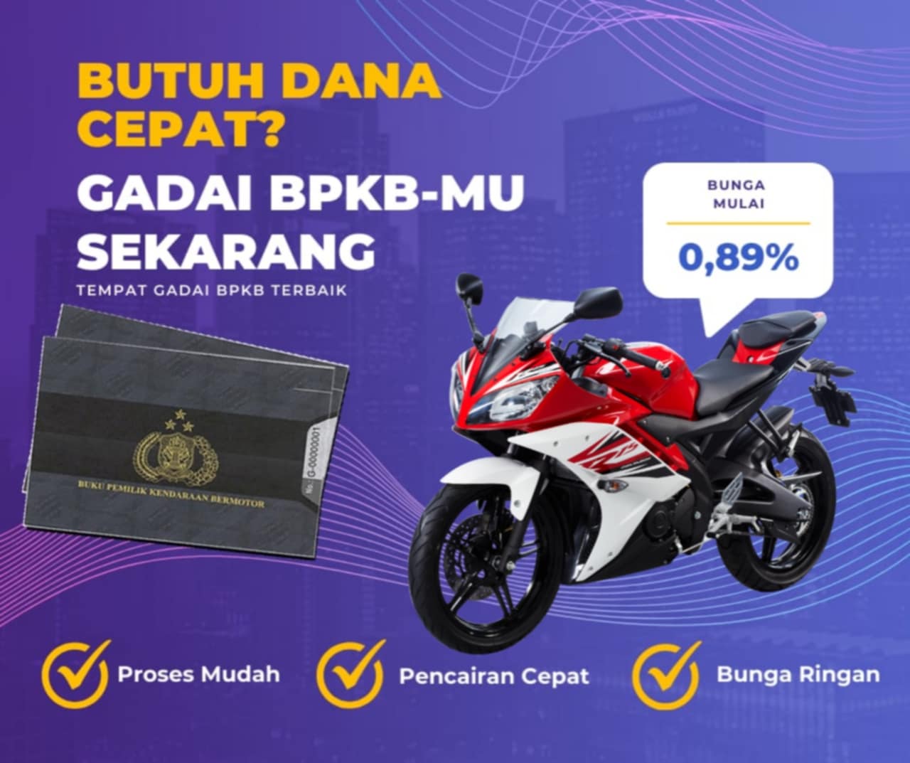 Kredit Jaminan Bpkb Motor Yamaha YZF R15 Dapat Dana Berapa? Seperti Ini Simulasinya