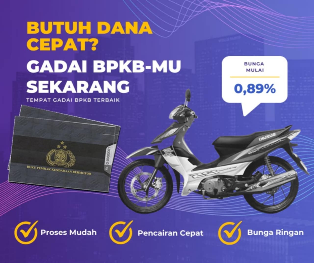 Kredit Jaminan Bpkb Motor Suzuki Newshogun 125 Cw Dapat Dana Berapa? Seperti In Simulasinya
