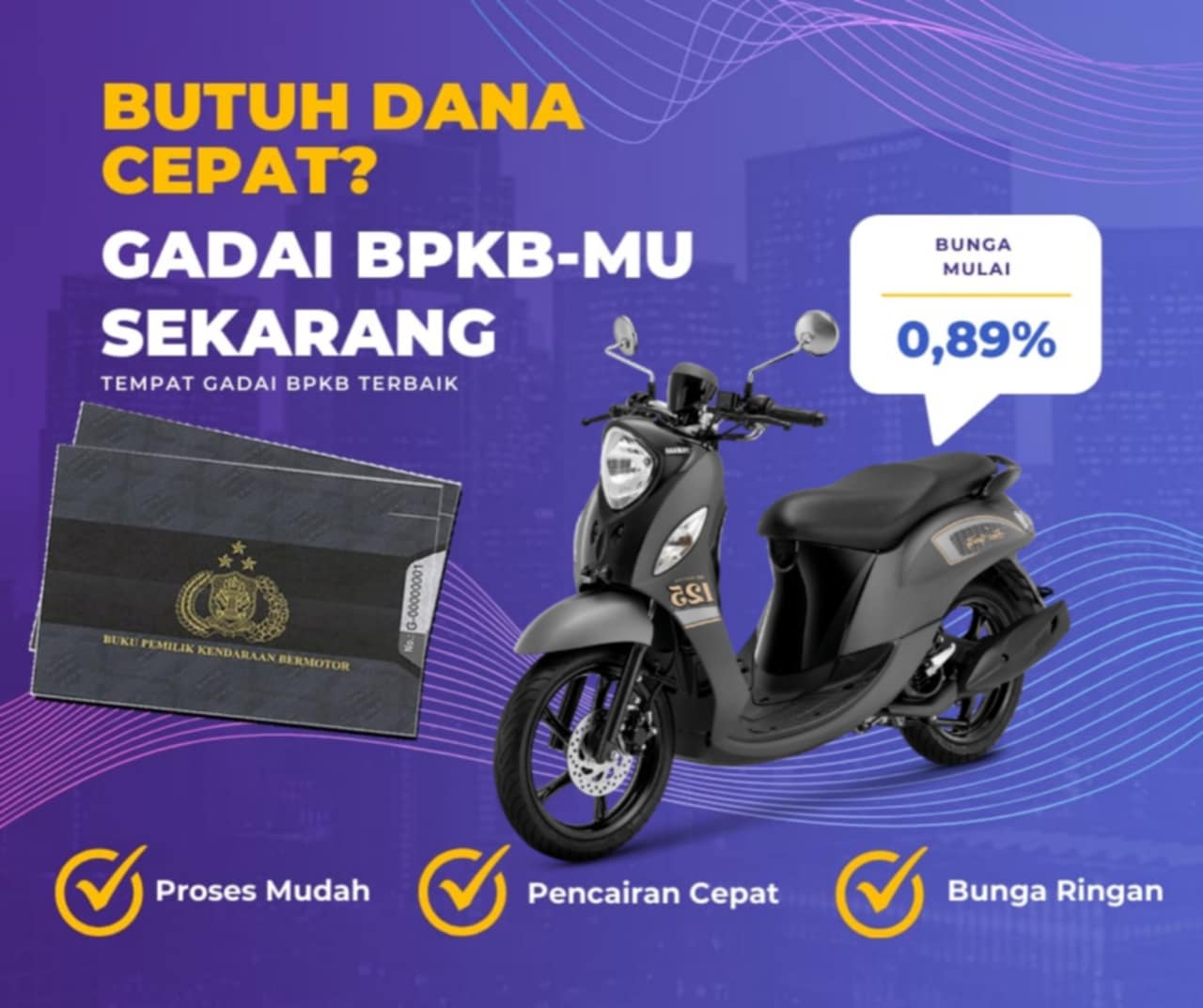 Kredit Jaminan Bpkb Motor Yamaha Fino Lbp Dapat Dana Berapa? Seperti Ini Simulasinya