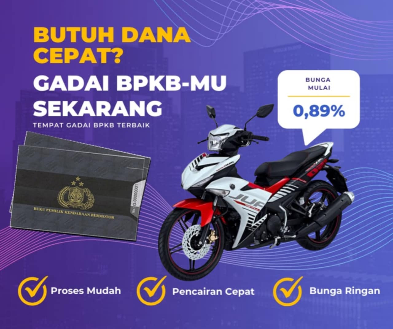 Kredit Jaminan Bpkb Motor Yamaha Jupitermx Lbp Dapat Dana Berapa? Seperti Ini Simulasinya