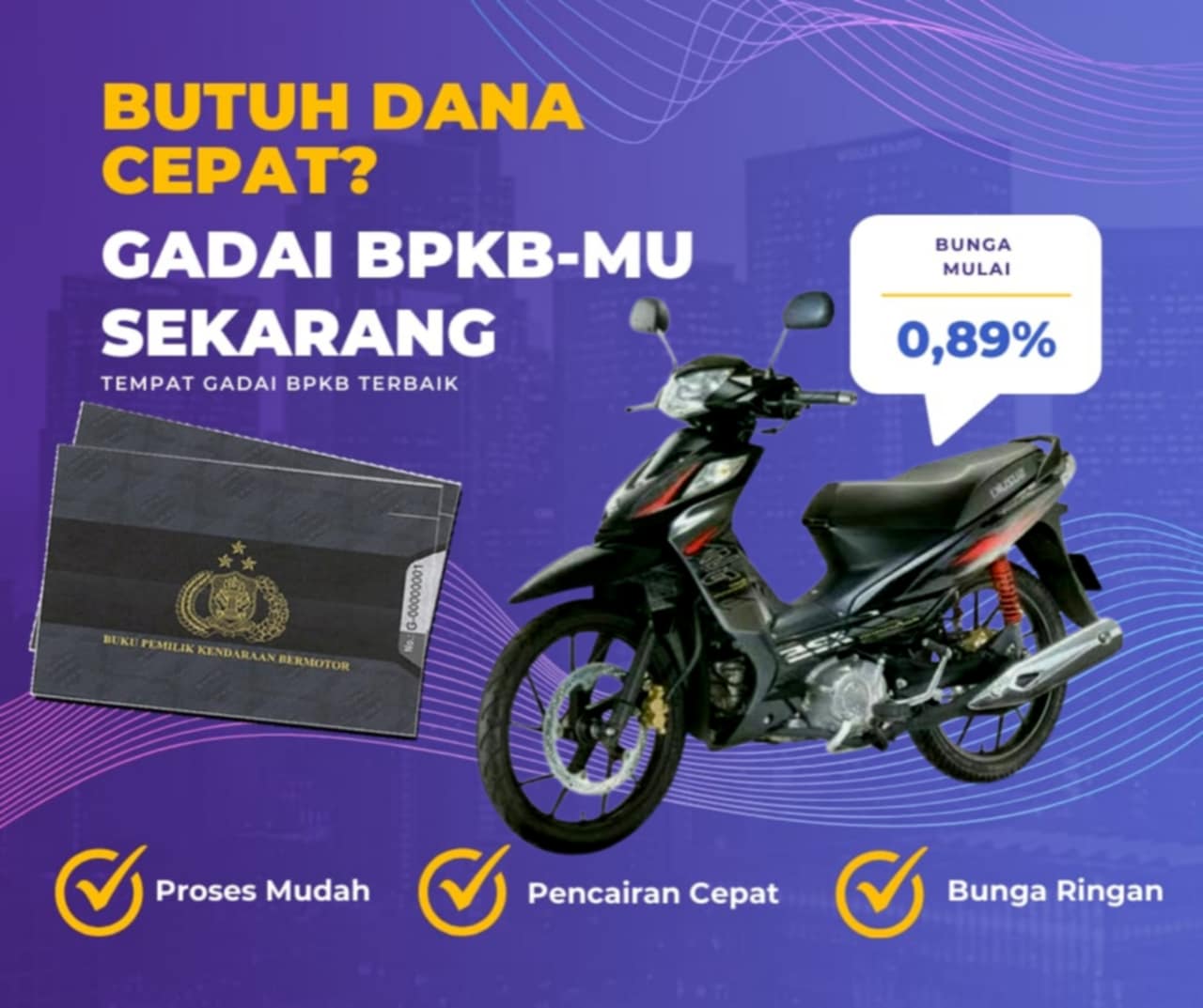Kredit Jaminan Bpkb Motor Suzuki Newshogun 125 Ddnr Dapat Dana Berapa? Seperti Ini Simulasinya
