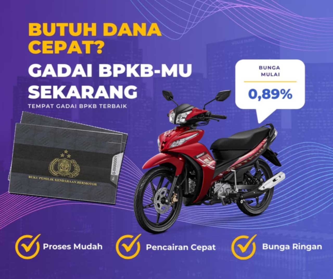 Kredit Jaminan Bpkb Motor Yamaha Jupiter Z Lbp Dapat Dana Berapa? Seperti Ini Simulasinya