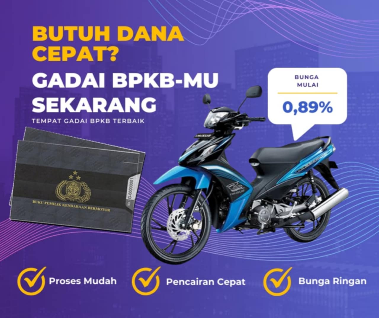 Kredit Jaminan Bpkb Motor Suzuki Shogunaxelo 125 Dapat Dana Berapa? Seperti Ini Simulasinya