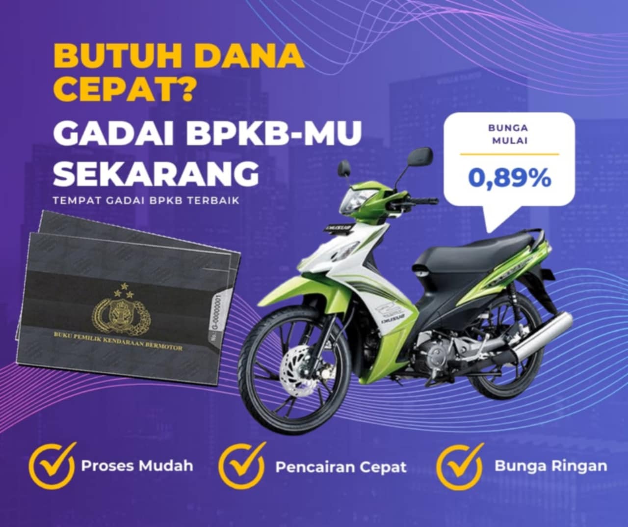 Kredit Jaminan Bpkb Motor Suzuki Shogunaxelo 125 S Dapat Dana Berapa? Seperti Ini Simulasinya