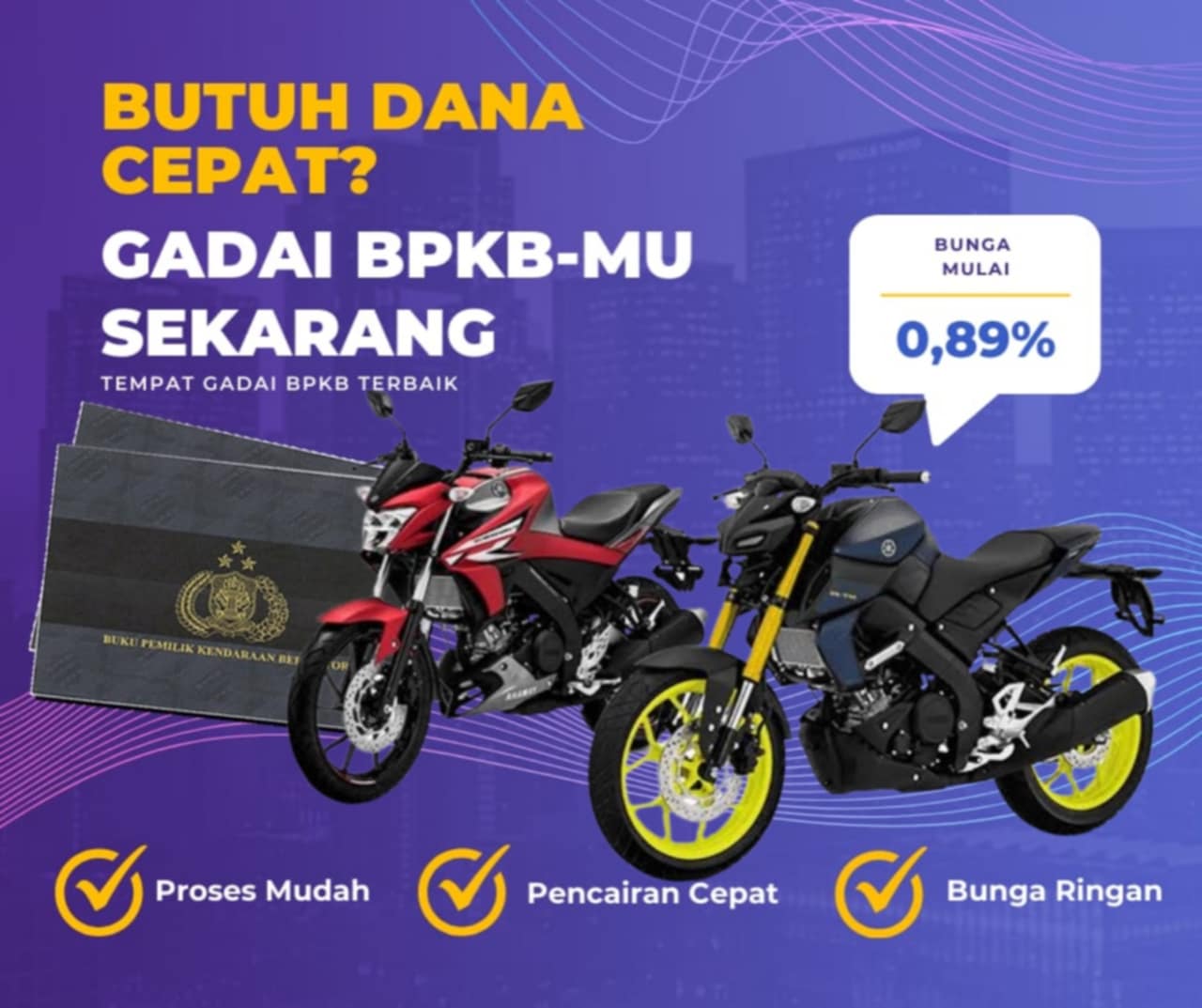 Kredit Jaminan Bpkb Motor Yamaha Newvixion R Dapat Dana Berapa? Seperti Ini Simulasinya