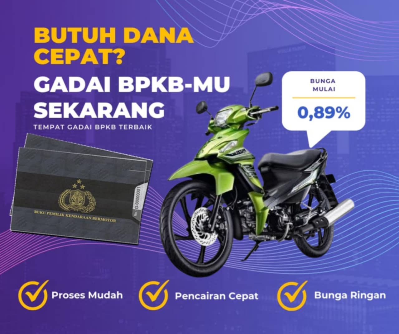 Kredit Jaminan Bpkb Motor Suzuki Smashtitan 110 Sw Dapat Dana Berapa? Seperti Ini Simulasinya